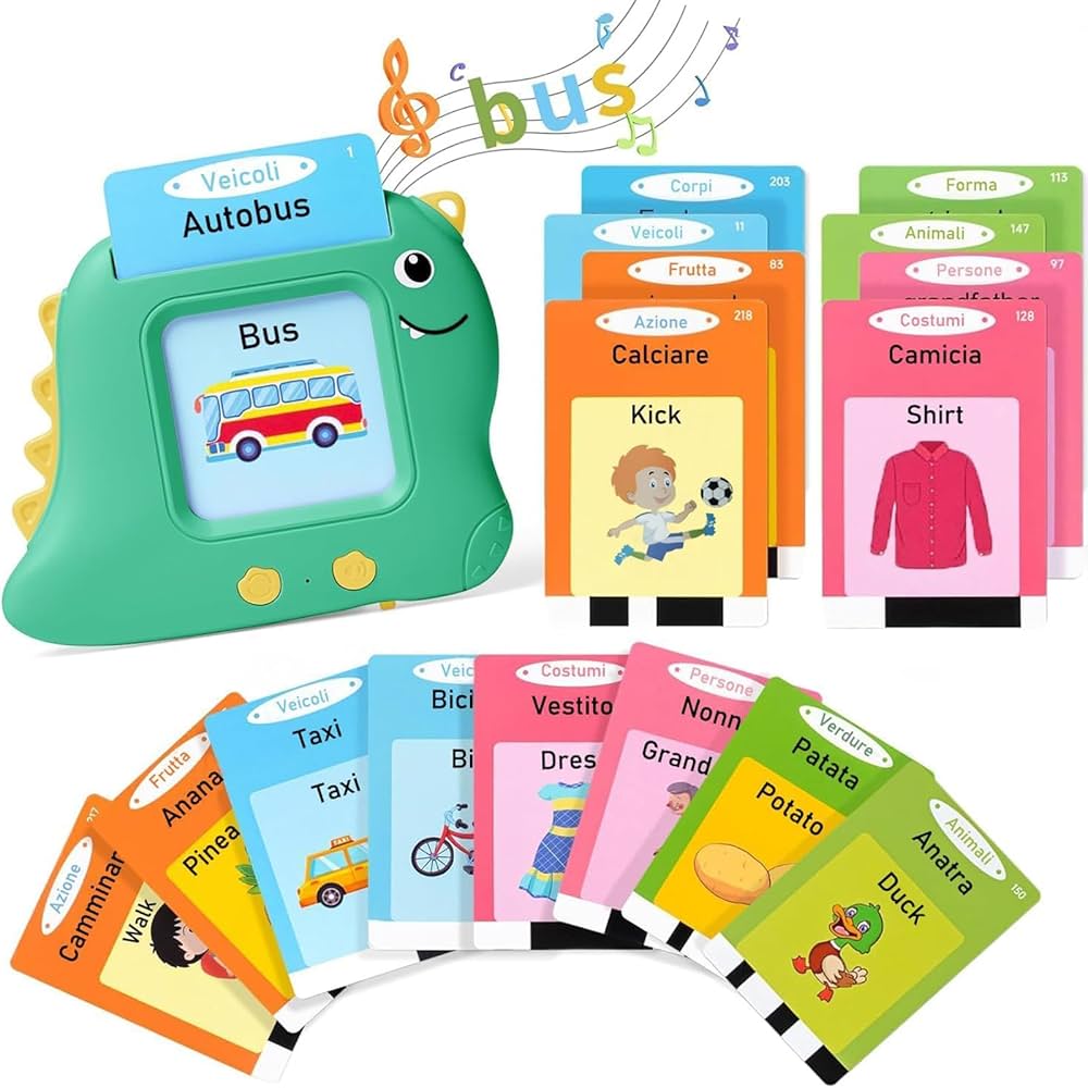 Tarjetas Interactivas Bilingües con Audio – Inglés y Español Aprendizaje Divertido para Niños